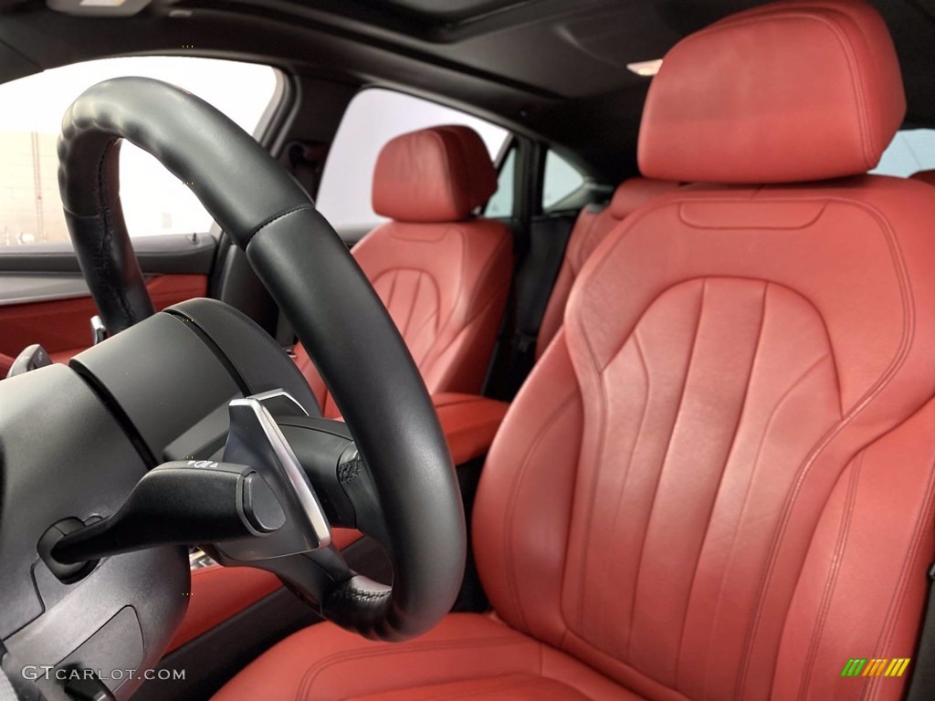 2018 X6 sDrive35i - Alpine White / Coral Red/Black photo #17