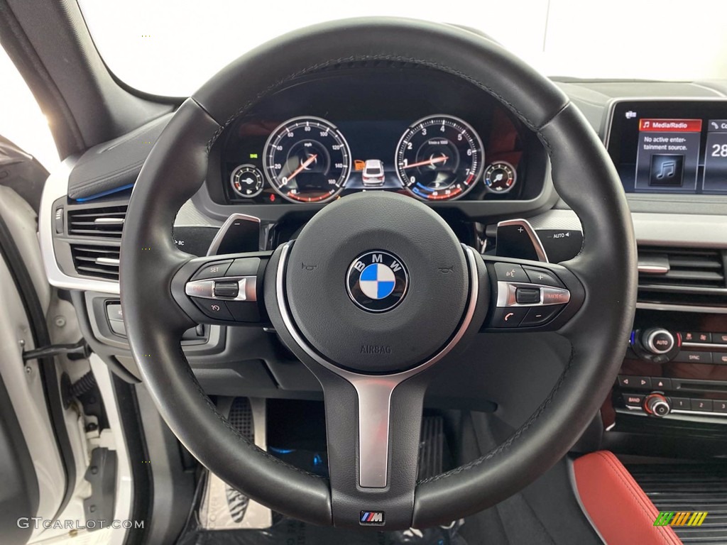 2018 X6 sDrive35i - Alpine White / Coral Red/Black photo #18