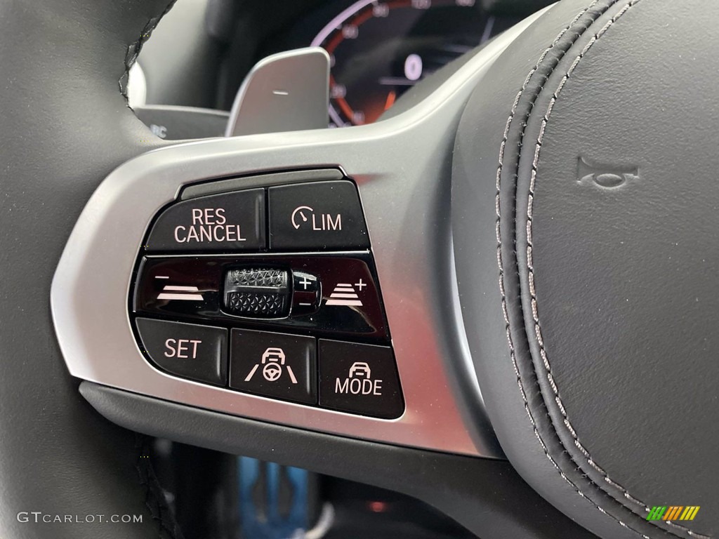 2022 BMW 8 Series 840i Gran Coupe Black Steering Wheel Photo #141827384