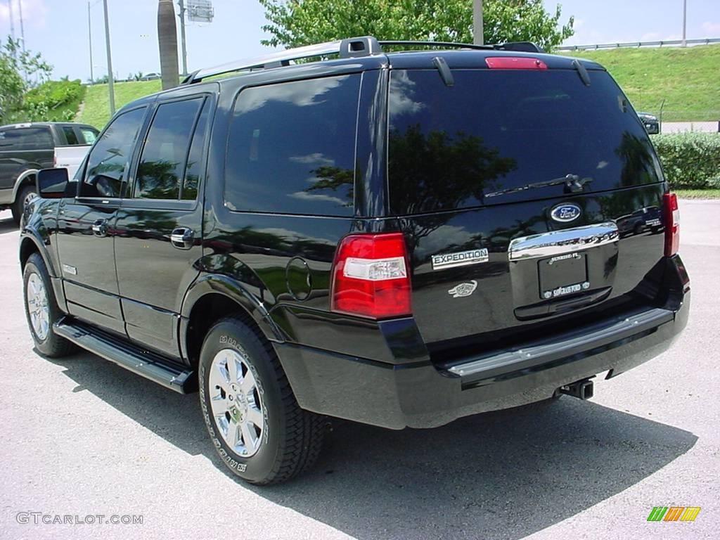 2007 Expedition Limited - Black / Charcoal Black/Caramel photo #6