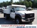 Oxford White - F550 Super Duty XL Regular Cab Chassis 4x4 Dump Truck Photo No. 14