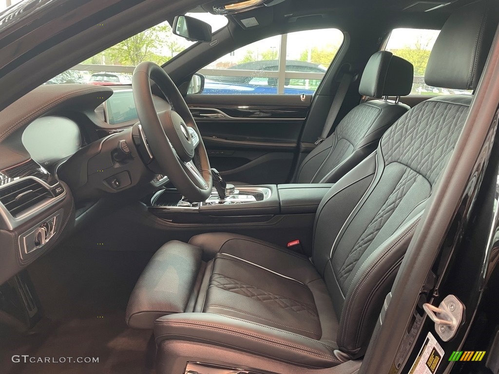 Black Interior 2022 BMW 7 Series 740i xDrive Sedan Photo #141828158