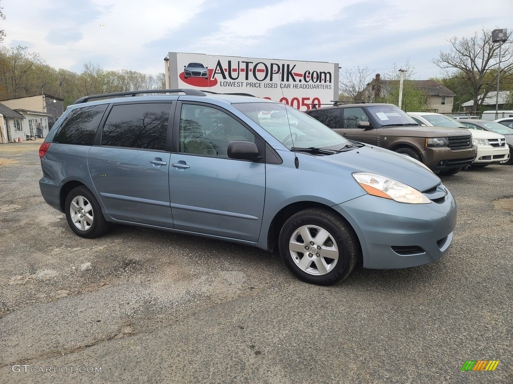 2007 Sienna LE - Blue Mirage Metallic / Stone photo #2