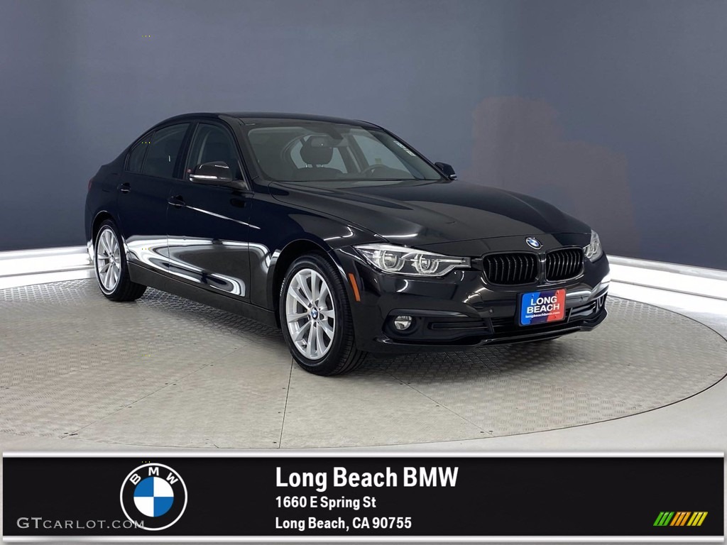 2018 3 Series 320i Sedan - Jet Black / Black photo #1