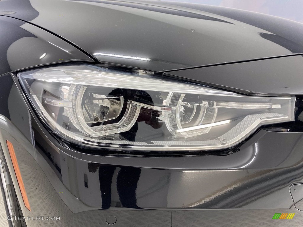 2018 3 Series 320i Sedan - Jet Black / Black photo #7