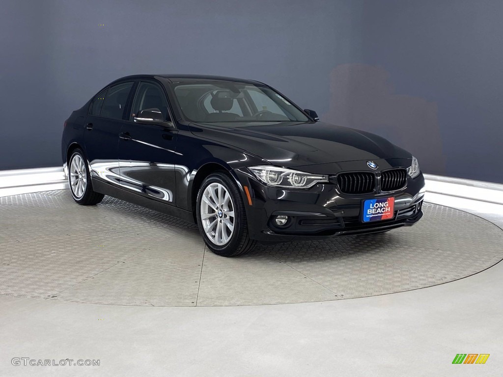 2018 3 Series 320i Sedan - Jet Black / Black photo #38