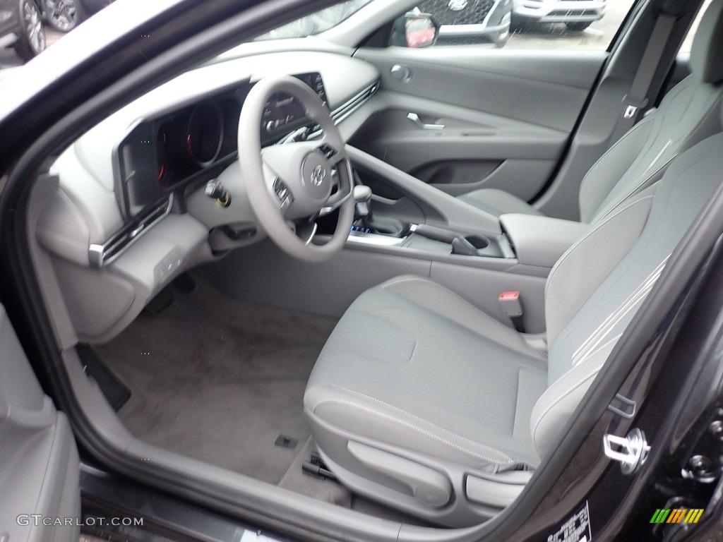 2021 Elantra SEL - Portofino Gray / Medium Gray photo #9