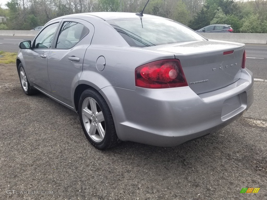 2013 Avenger SXT - Billet Silver Metallic / Black/Red photo #6