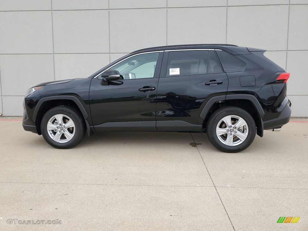 2021 RAV4 XLE - Midnight Black Metallic / Black photo #7