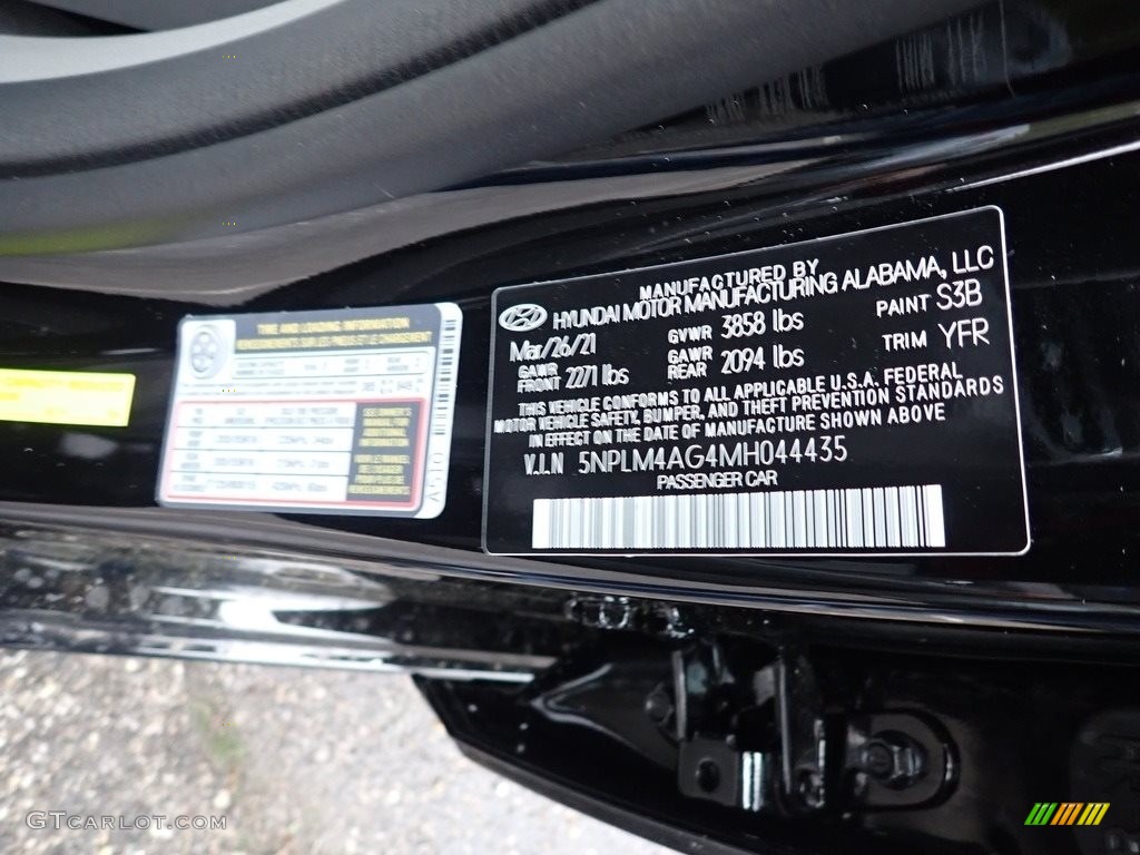 2021 Elantra SEL - Phantom Black / Medium Gray photo #12