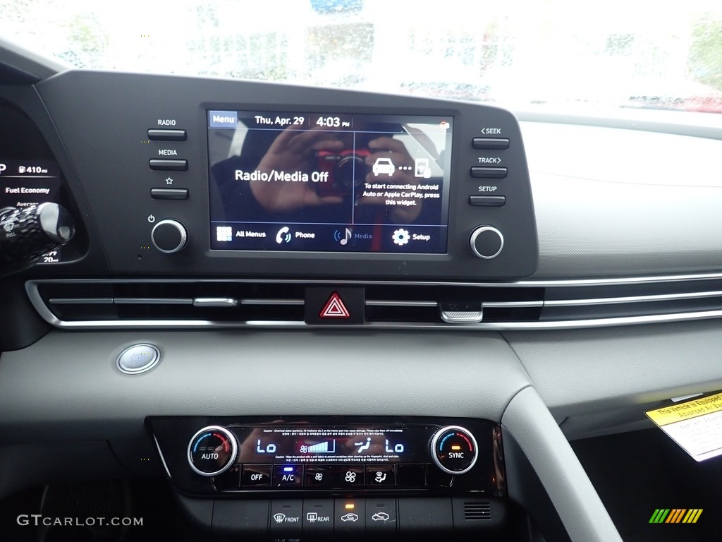2021 Elantra SEL - Phantom Black / Medium Gray photo #13