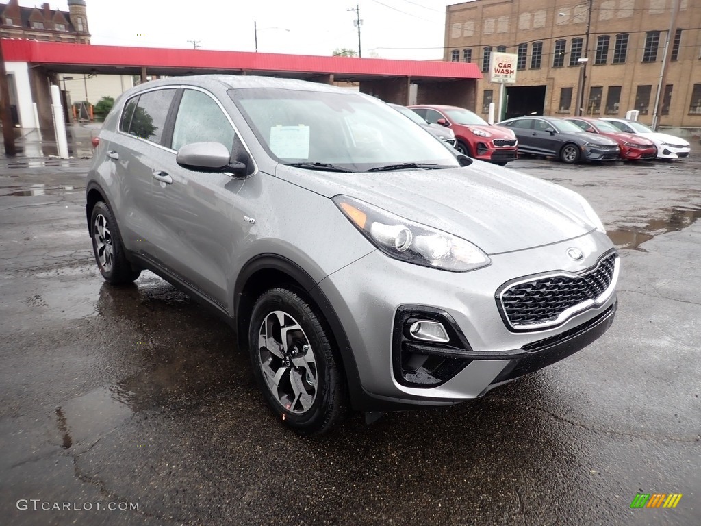 2021 Santa Fe Hybrid SEL Premium AWD - Stellar Silver Metallic / Black photo #3