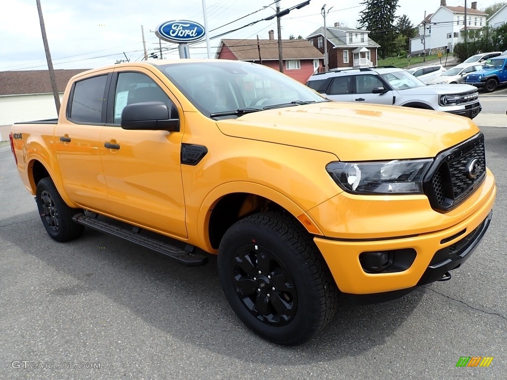 Cyber Orange Metallic 2021 Ford Ranger XLT SuperCrew 4x4 Exterior Photo