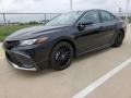 2021 Midnight Black Metallic Toyota Camry XSE  photo #2