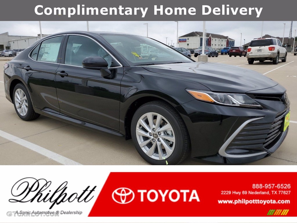 2021 Camry LE - Midnight Black Metallic / Ash photo #1