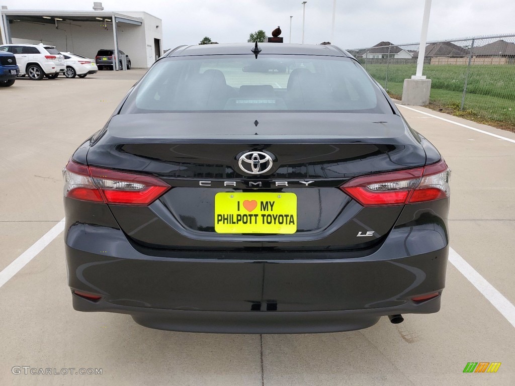 2021 Camry LE - Midnight Black Metallic / Ash photo #8