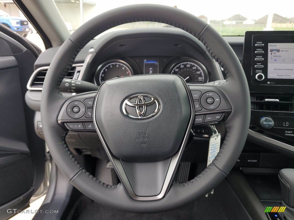 2021 Toyota Camry SE Nightshade Black Steering Wheel Photo #141835480