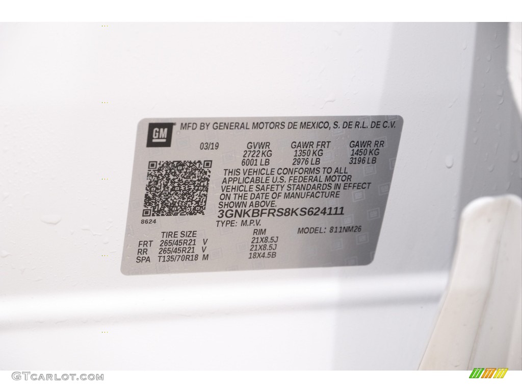 2019 Blazer Premier - Summit White / Jet Black/­Maple Sugar photo #20