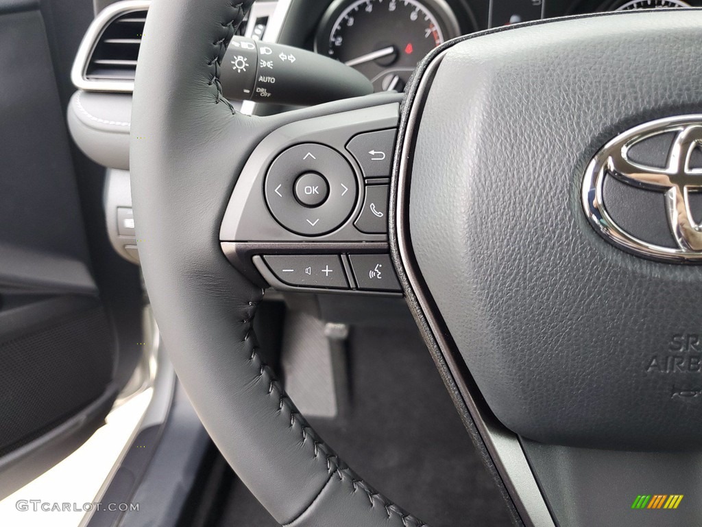 2021 Toyota Camry SE Nightshade Black Steering Wheel Photo #141835498