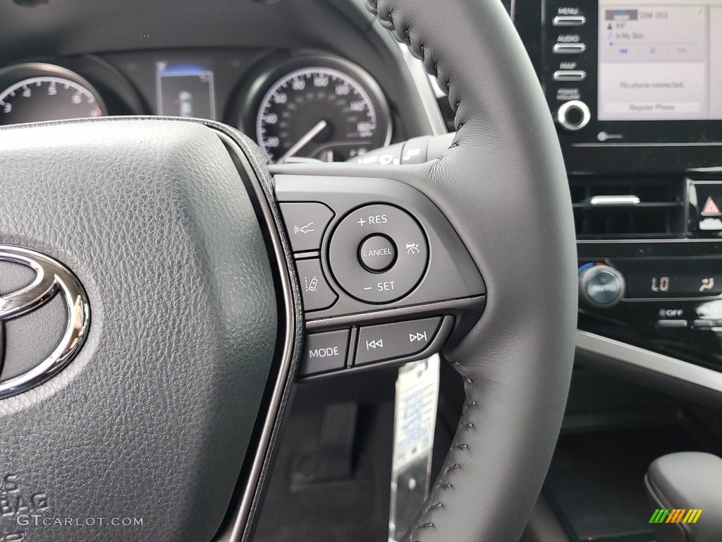 2021 Toyota Camry SE Nightshade Black Steering Wheel Photo #141835516