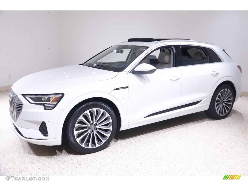 Glacier White Metallic 2019 Audi e-tron Prestige quattro Exterior Photo #141837025