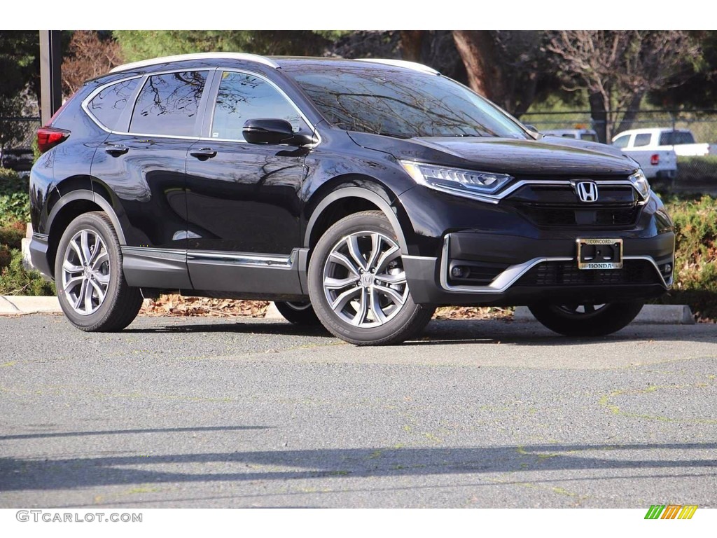 2021 CR-V Touring - Crystal Black Pearl / Black photo #2
