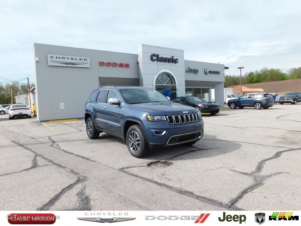 2021 Grand Cherokee Limited 4x4 - Slate Blue Pearl / Black photo #1