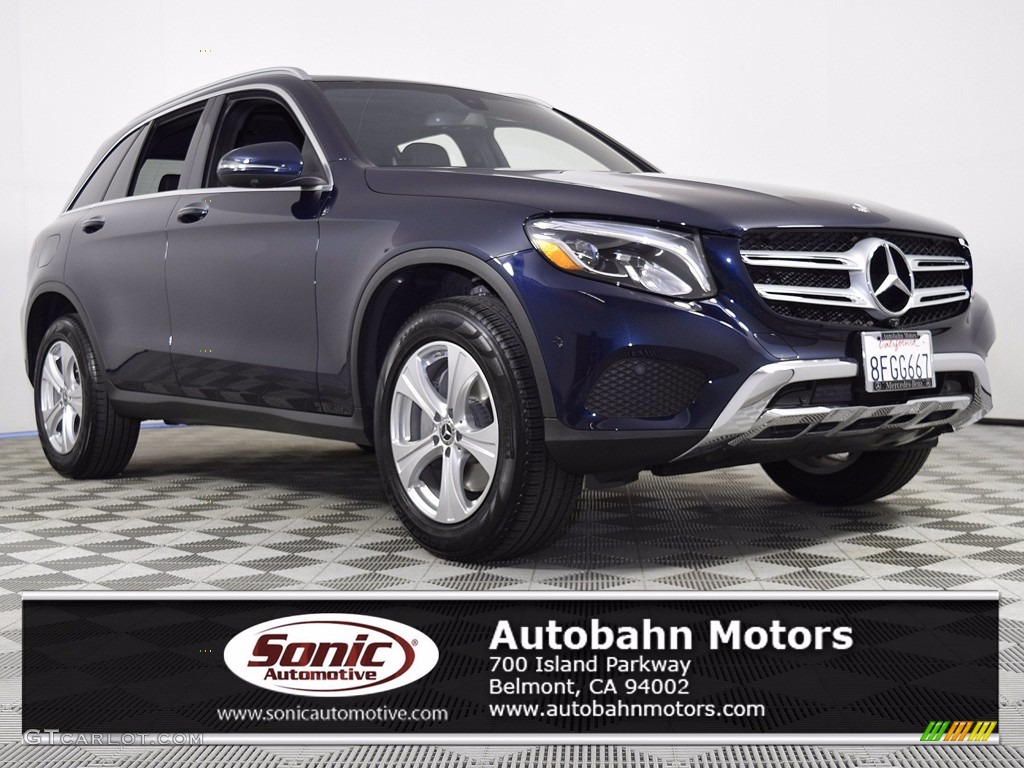 2018 GLC 300 4Matic - Brilliant Blue Metallic / Silk Beige/Espresso Brown photo #1