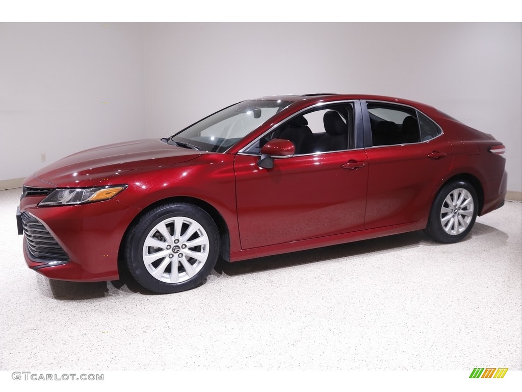 2018 Camry LE - Ruby Flare Pearl / Black photo #3