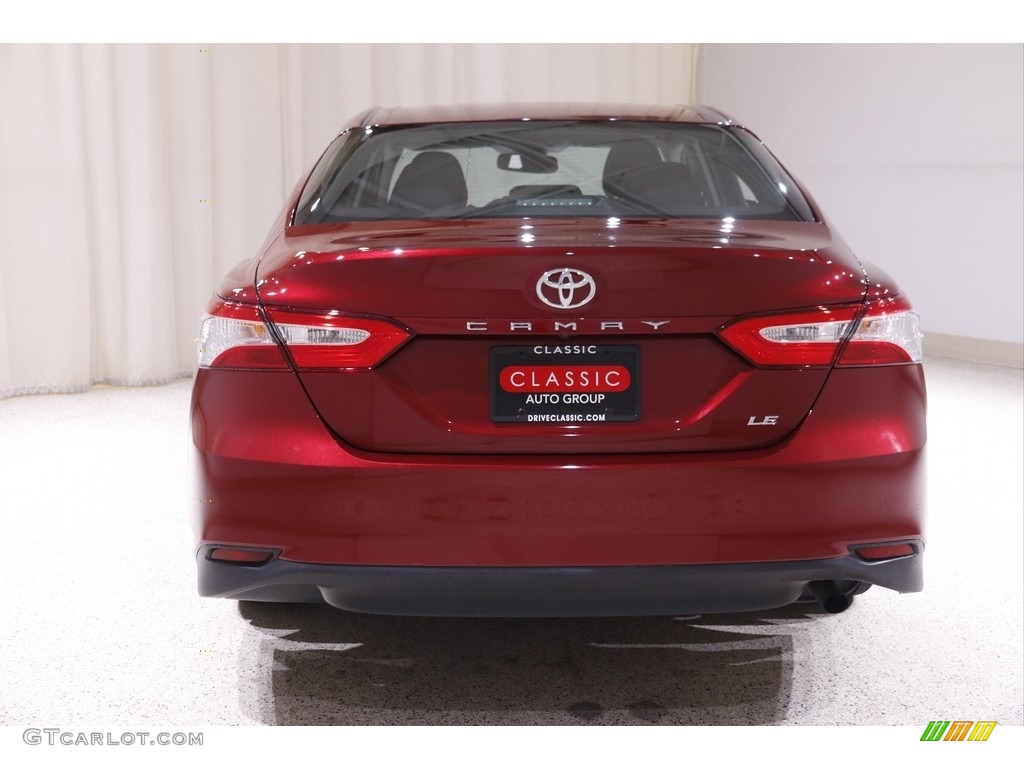 2018 Camry LE - Ruby Flare Pearl / Black photo #14