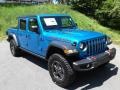 2021 Hydro Blue Pearl Jeep Gladiator Rubicon 4x4  photo #4