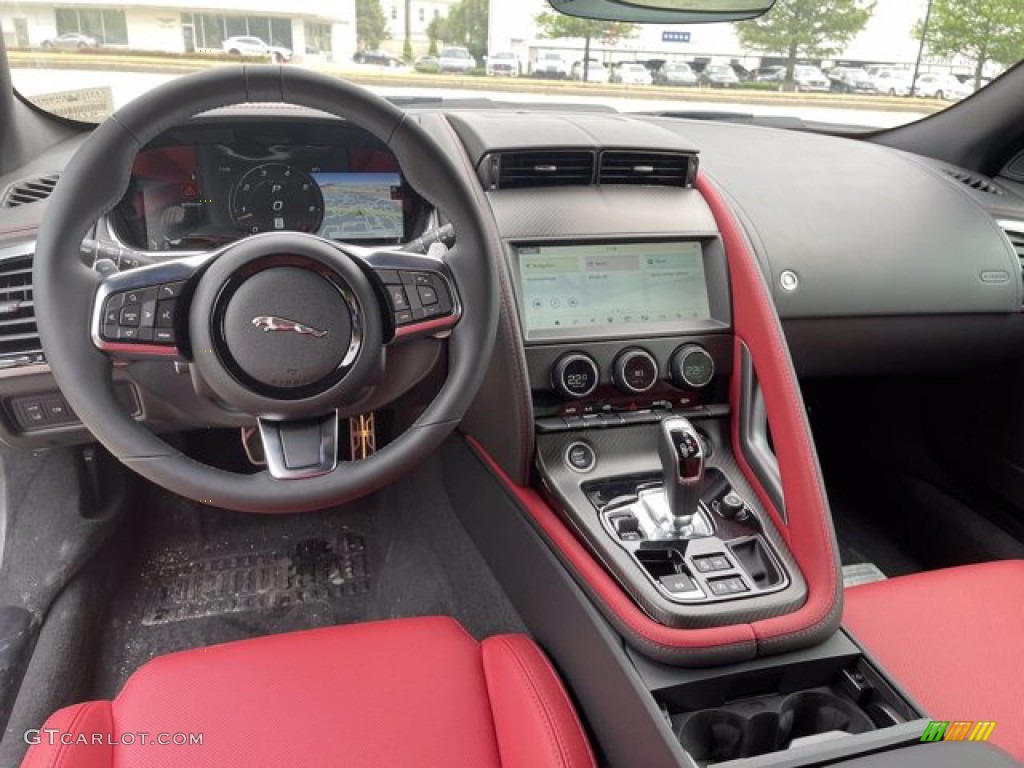 2021 Jaguar F-TYPE P300 Coupe Mars Red Dashboard Photo #141844164