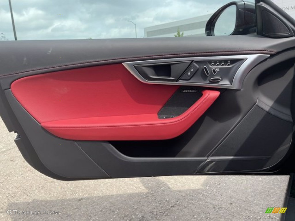 2021 Jaguar F-TYPE P300 Coupe Mars Red Door Panel Photo #141844347