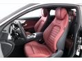 Cranberry Red/Black Front Seat Photo for 2018 Mercedes-Benz C #141844713