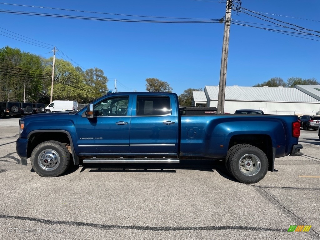 Stone Blue Metallic 2016 GMC Sierra 3500HD Denali Crew Cab 4x4 Exterior Photo #141844941