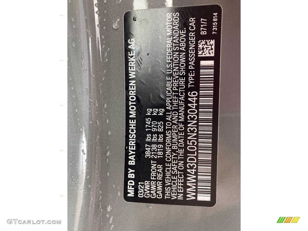 2022 Mini Convertible Cooper S Color Code Photos