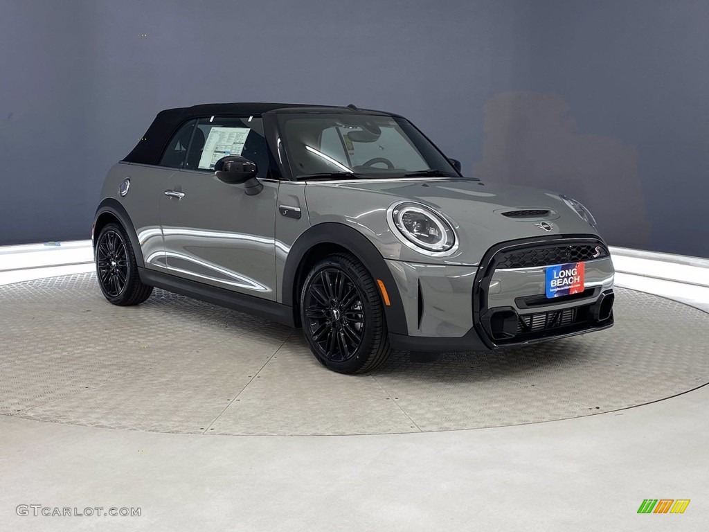 Moonwalk Gray Metallic 2022 Mini Convertible Cooper S Exterior Photo #141845079