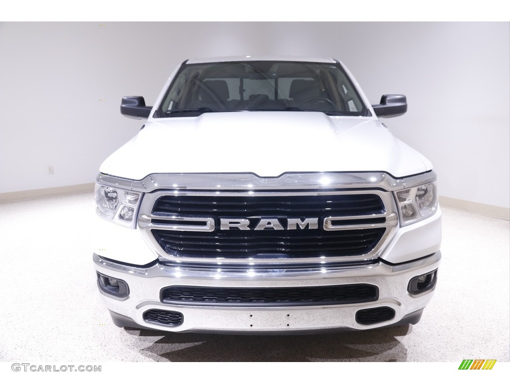 2019 1500 Big Horn Quad Cab 4x4 - Bright White / Black/Diesel Gray photo #2