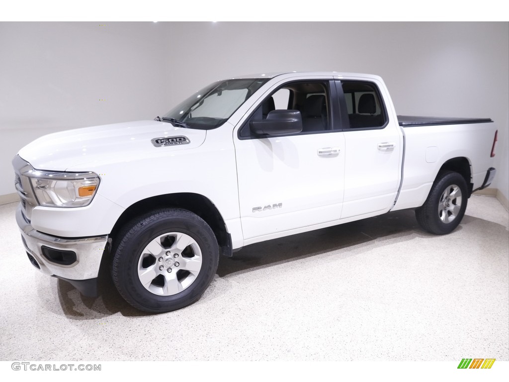 2019 1500 Big Horn Quad Cab 4x4 - Bright White / Black/Diesel Gray photo #3