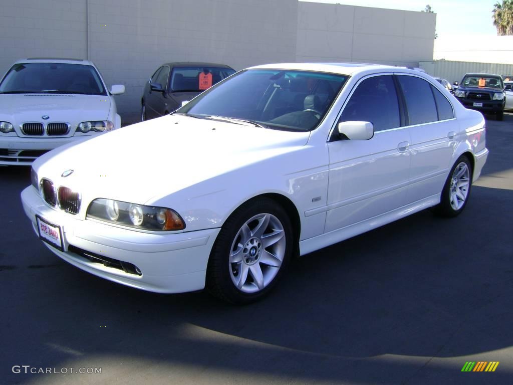 2003 5 Series 525i Sedan - Alpine White / Grey photo #1