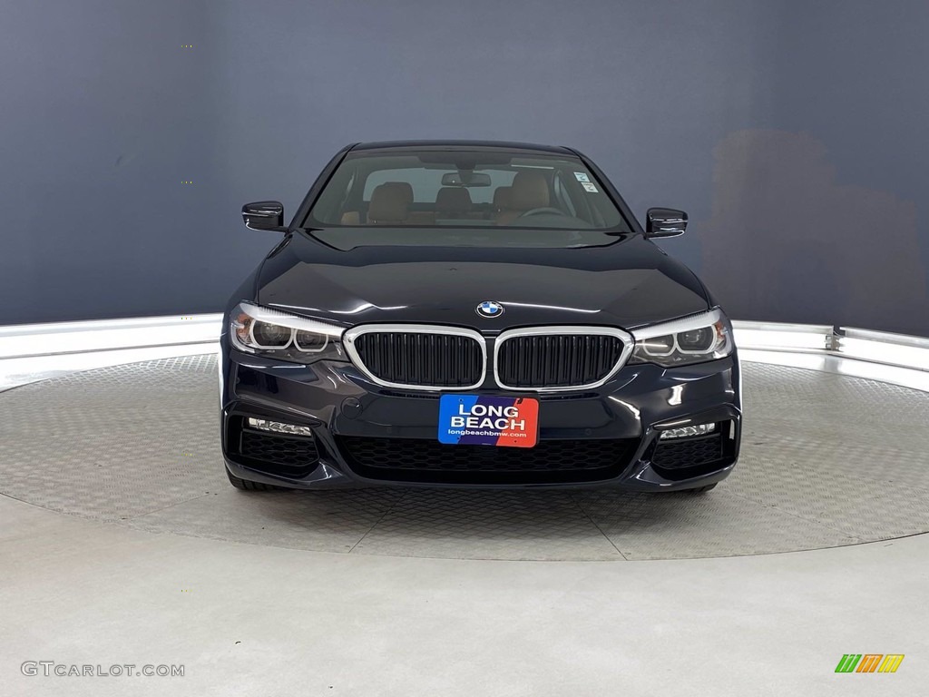 2018 5 Series 540i Sedan - Carbon Black Metallic / Cognac photo #2