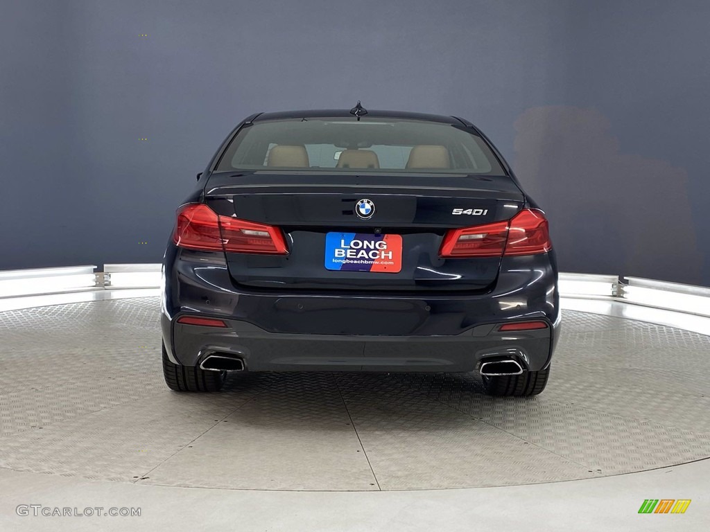 2018 5 Series 540i Sedan - Carbon Black Metallic / Cognac photo #4