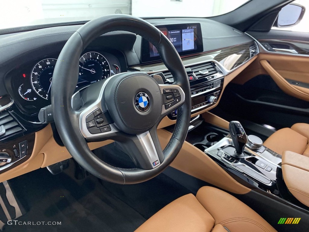 2018 5 Series 540i Sedan - Carbon Black Metallic / Cognac photo #16