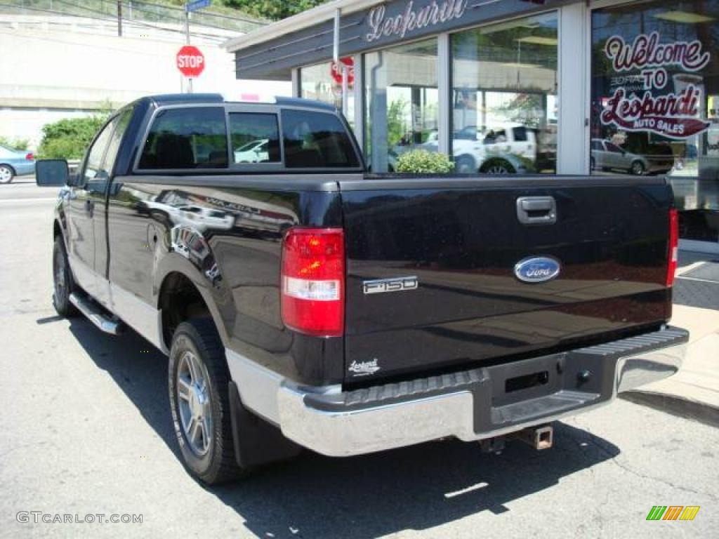 2005 F150 XLT Regular Cab - Black / Medium Flint Grey photo #2