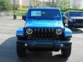 2021 Hydro Blue Pearl Jeep Gladiator Willys 4x4  photo #2