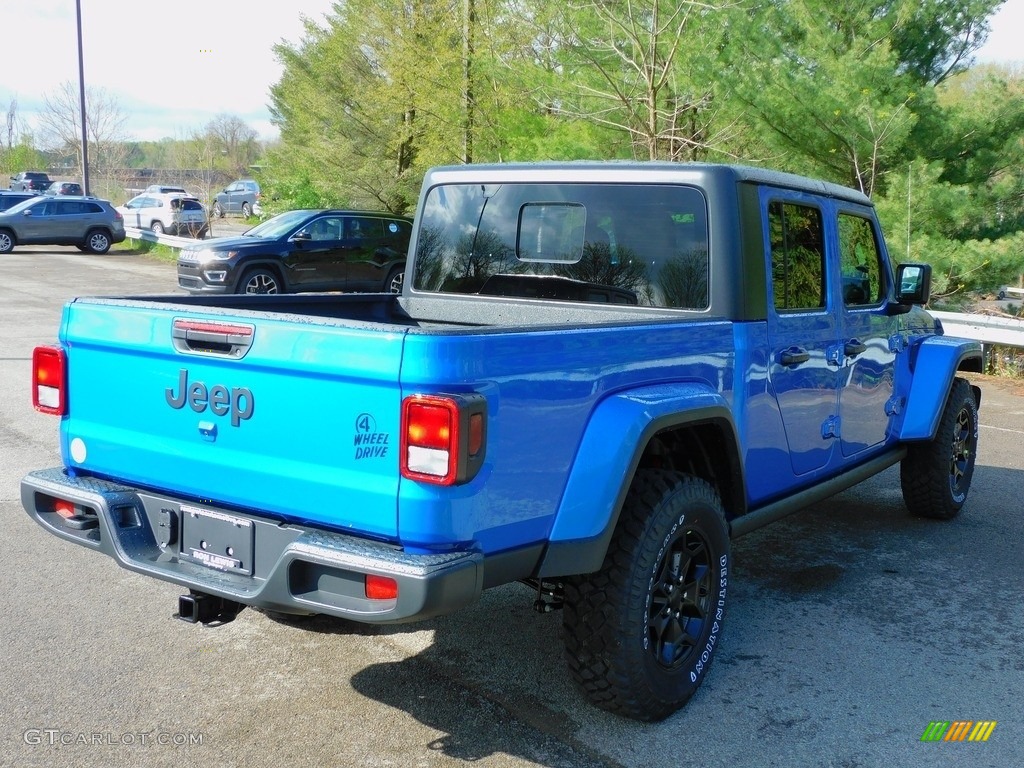 2021 Gladiator Willys 4x4 - Hydro Blue Pearl / Black photo #5