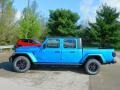 2021 Hydro Blue Pearl Jeep Gladiator Willys 4x4  photo #8