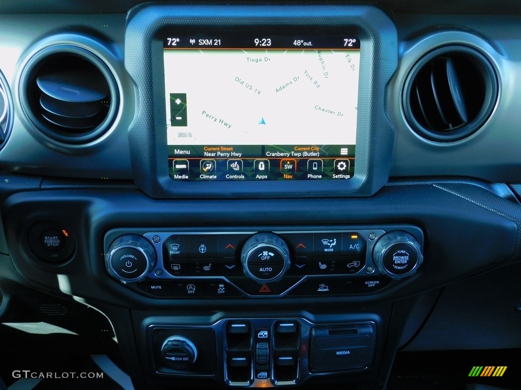 2021 Gladiator Willys 4x4 - Hydro Blue Pearl / Black photo #14