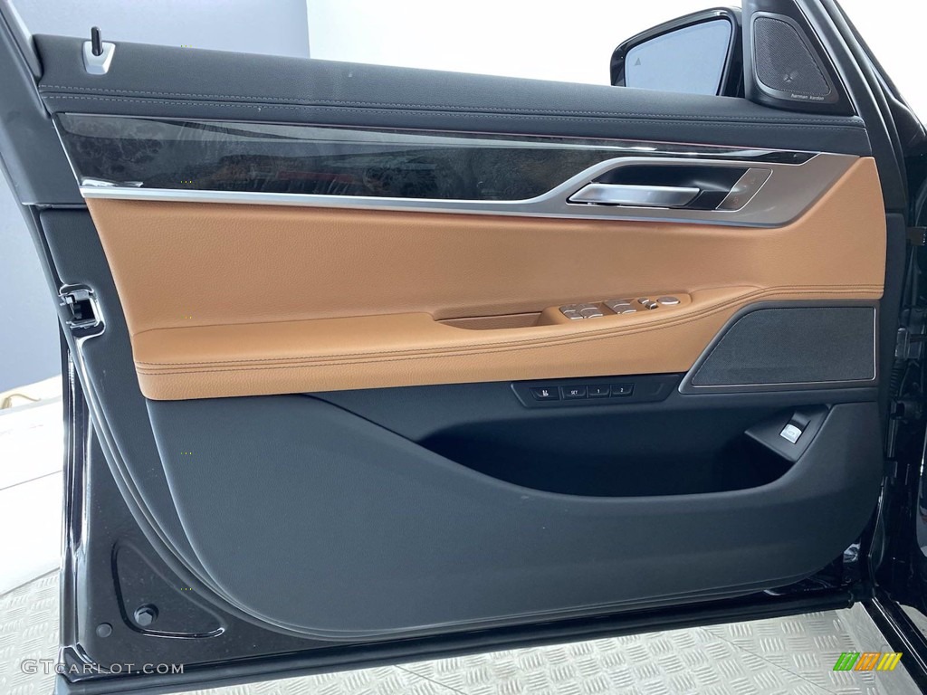 2022 BMW 7 Series 740i Sedan Cognac Door Panel Photo #141847716