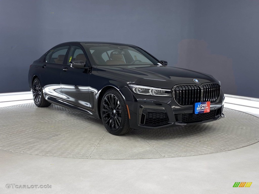 Black Sapphire Metallic 2022 BMW 7 Series 740i Sedan Exterior Photo #141847965